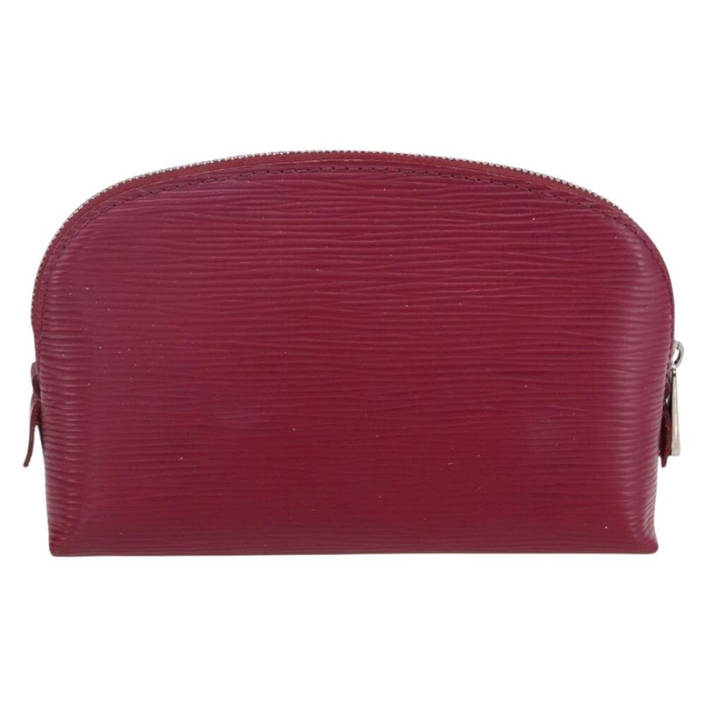 LOUIS VUITTON Epi Pochette Cosmetic PM Pouch Wine Red Grenard LV Auth BA8368 - Picture 2 of 16